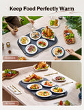 BW614 Flexible Electric Food Warming Mat, Quick Heating, Compact & Rollable, Silicone Warming Tray
