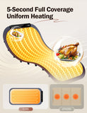 BW614 Flexible Electric Food Warming Mat, Quick Heating, Compact & Rollable, Silicone Warming Tray