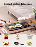 BW614 Flexible Electric Food Warming Mat, Quick Heating, Compact & Rollable, Silicone Warming Tray