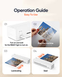 2025 NEW Laminator OL121 9 Inch Quick 3-Min Warm-Up, Jam-Free Technology, Portable Compact Design